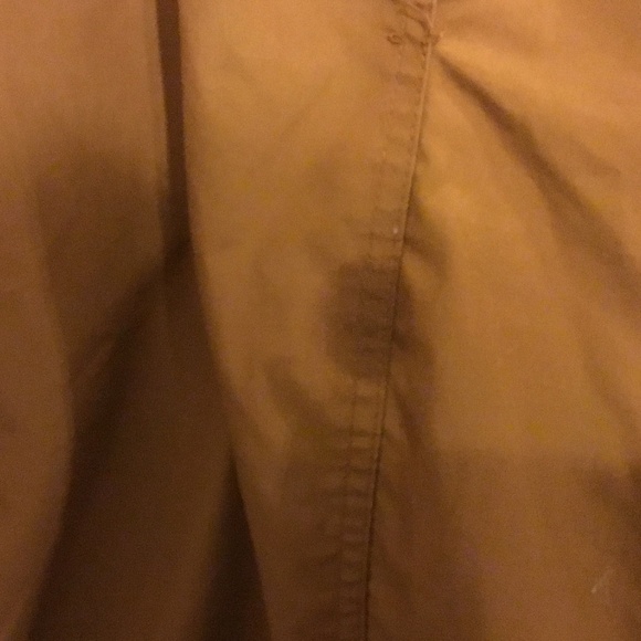 Vintage tan/ brown London Fog jacket- size 40 regular. Striped lining, pockets - Picture 9 of 10